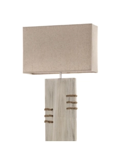 PIANTANA "GEA" LEGNO E CORDA, E27