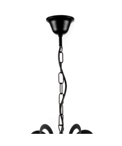 LAMPADARIO A 5 LUCI "JANE" NERO, E14