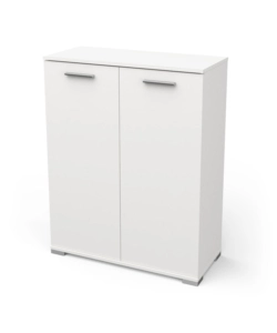 MOBILE 2 ANTE "IZZY" BIANCO OPACO, 79,7X35,1X101,7 CM