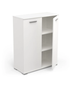 MOBILE 2 ANTE "IZZY" BIANCO OPACO, 79,7X35,1X101,7 CM