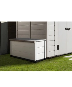 BAULE DA ESTERNO GAROFALO "STORAGE BOX TUCANY EVO 150" IN PVC BIANCO 150 LT 82,5X48X56 CM