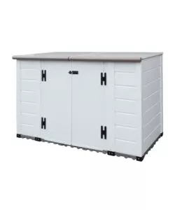 BAULE DA ESTERNO GAROFALO "BOX TUSCANY EVO 200 FLAT" IN PVC BIANCO 1706 LT 203X91X104 CM