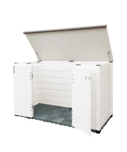 BAULE DA ESTERNO GAROFALO "BOX TUSCANY EVO 200 FLAT" IN PVC BIANCO 1706 LT 203X91X104 CM