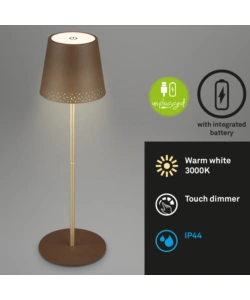 LAMPADA DA TAVOLO RICARICABILE ORO, 280 LUMEN