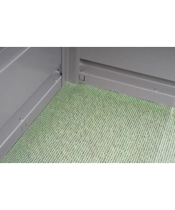 AIUOLA RIALZATA DA ESTERNO GRIGIO QUARZO METALLIZZATO, MISURA 1,5X0,50 - BIOHORT