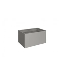 AIUOLA RIALZATA DA ESTERNO GRIGIO QUARZO METALLIZZATO, MISURA 1,5X1 - BIOHORT