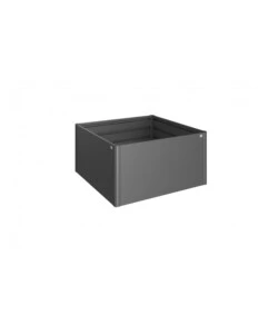 AIUOLA RIALZATA DA ESTERNO GRIGIO SCURO METALLIZZATO, MISURA 1,5X1,5 - BIOHORT