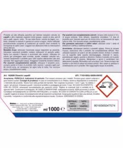 DISGORGANTE LIQUIDO RHUTTEN DISSOLVI CAPELLI, 1 LITRO