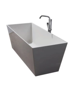 VASCA DA BAGNO "COMO" BIANCO LUCIDO, 157X71X56 CM