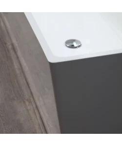 VASCA DA BAGNO "COMO" BIANCO LUCIDO, 157X71X56 CM