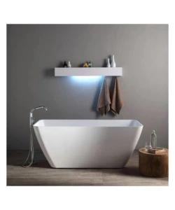 VASCA DA BAGNO "TRANSIMENO" BIANCA, 159X70,5X61,8 CM