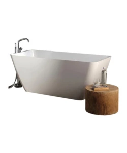 VASCA DA BAGNO "TRANSIMENO" BIANCA, 159X70,5X61,8 CM