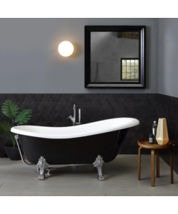 VASCA DA BAGNO "CAREZZA" NERA, 167X75,2X64,3 CM