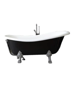 VASCA DA BAGNO "CAREZZA" NERA, 167X75,2X64,3 CM