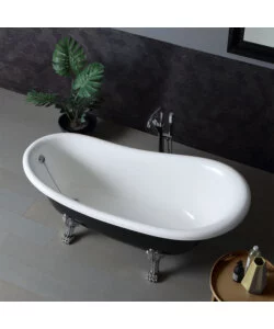 VASCA DA BAGNO "CAREZZA" NERA, 167X75,2X64,3 CM