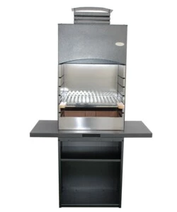 BARBECUE A LEGNA E CARBONE "TOLOSA" CON CAPPA, 110X47,5X190,1 CM