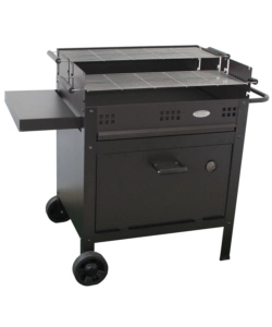 BARBECUE A LEGNA E CARBONE "ETNA V20" CON FORNO PIZZA, 120X60X92 CM