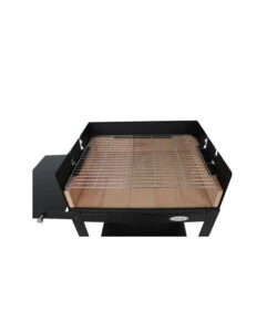 BARBECUE A LEGNA E CARBONE "MENORCA" CON GRIGLIA REGOLABILE A 3 POSIZIONI, 99X56X67 CM