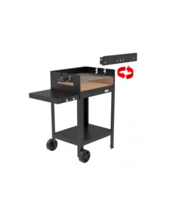 BARBECUE A LEGNA E CARBONE "MENORCA" CON GRIGLIA REGOLABILE A 3 POSIZIONI, 99X56X67 CM