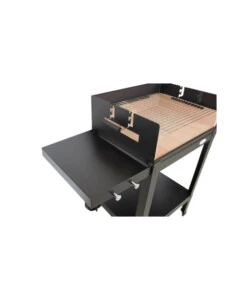 BARBECUE A LEGNA E CARBONE "MENORCA" CON GRIGLIA REGOLABILE A 3 POSIZIONI, 99X56X67 CM