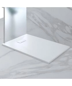 PIATTO DOCCIA EFFETTO PIETRA BIANCO, 70X120 CM