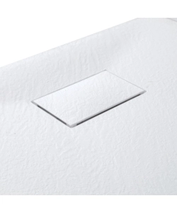 PIATTO DOCCIA EFFETTO PIETRA BIANCO, 70X140 CM