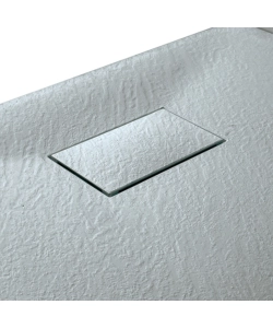 PIATTO DOCCIA EFFETTO PIETRA GRIGIO, 80X120 CM