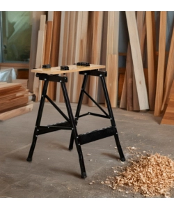 CAVALLETTO BANCO DA LAVORO IN METALLO, PORTATA MASSIMA 100 KG - 60.5X65XH76 CM