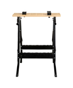 CAVALLETTO BANCO DA LAVORO IN METALLO, PORTATA MASSIMA 100 KG - 60.5X65XH76 CM