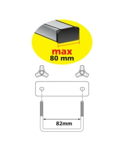 BOX TETTO PER AUTO "GRAN-PREE" IN POLIPROPILENE COLORE NERO CARBONE, 400 LITRI