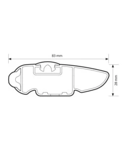 BARRE PORTATUTTO "EVOS SILENZIO BLACK" IN ALLUMINIO S 108 CM - N15079