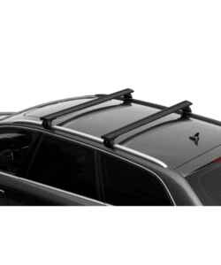 SET COMPLETO BARRE PORTATUTTO "EVOS SILENZIO BLACK IN-RAIL" IN ALLUMINIO S 108 CM - N15101