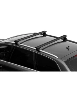 SET COMPLETO BARRE PORTATUTTO "EVOS SILENZIO BLACK IN-RAIL" IN ALLUMINIO L 128 CM - N15101