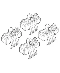 KIT ATTACCHI PER BARRE AUTO PORTATUTTO - N21242