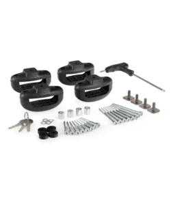 BARRE PORTASCI IN ALLUMINIO "PRO SLIDERS PS-60" COLORE NERO - N40001