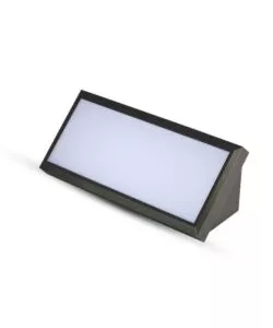LAMPADA LED DA ESTERNO A MURO ANGOLARE NERO, 12 W 3000 K