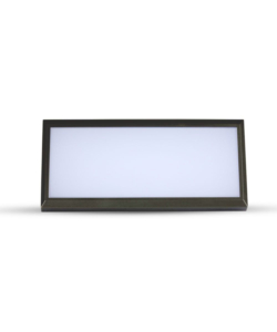 LAMPADA LED DA ESTERNO A MURO ANGOLARE NERO, 12 W 3000 K