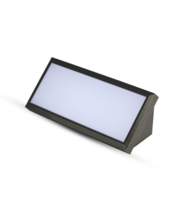 LAMPADA LED DA ESTERNO A MURO ANGOLARE NERO, 12 W 4000 K