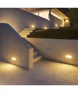 LAMPADA LED DA ESTERNO A MURO ANGOLARE NERO, 20 W 6400 K