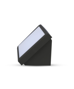 LAMPADA LED DA ESTERNO A MURO ANGOLARE NERO, 20 W 6400 K