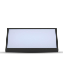 LAMPADA LED DA ESTERNO A MURO ANGOLARE NERO, 20 W 6400 K