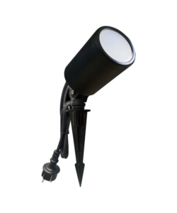 FARETTO LED DA GIARDINO CON PICCHETTO NERO, 7 W 520 LM