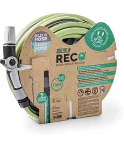 KIT TUBO DI IRRIGAZIONE ECO IN MATERIALE RICICLATO ULTRAMEMORY LIME 15 METRI 5/8" - G.F.
