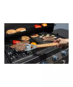 SET UTENSILI PER BARBECUE CON MANICO IN LEGNO E BORSA IN TESSUTO - CAMPINGAZ