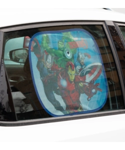 COPPIA TENDINE AUTO LATERALI "AVENGERS" 44X35 CM