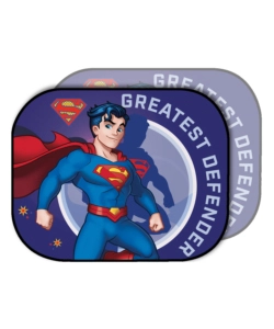 COPPIA TENDINE AUTO LATERALI "SUPERMAN" 44X35 CM