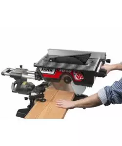 TRONCATRICE RADIALE PER LEGNO E ALLUMINIO "1050 3D" CON PIANO SUPERIORE E DIAMETRO LAMA 305 MM , 1800 W - FEMI