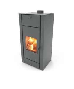 STUFA A LEGNA VENTILATA CANADIAN STOVE "REGINA" NERO 10,9 KW