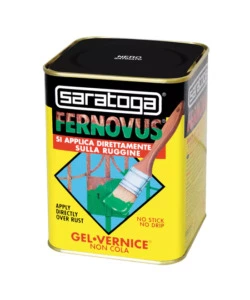 SMALTO ANTIRUGGINE SARATOGA "FERNOVUS" SATINATO NERO 750 ML