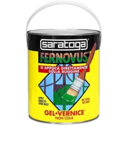 SMALTO GEL ANTIRUGGINE SARATOGA "FERNOVUS" MICACEO GRIGIO GRAFITE ANTICO 2,5 LT